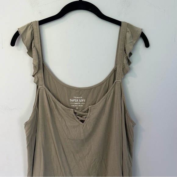 Torrid Super Soft Knits Green Tank Top Size 3X - Picture 2 of 8